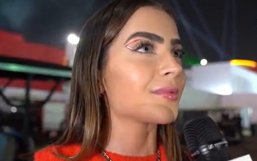 Jade Picon em entrevista ao G1 no Rock in Rio