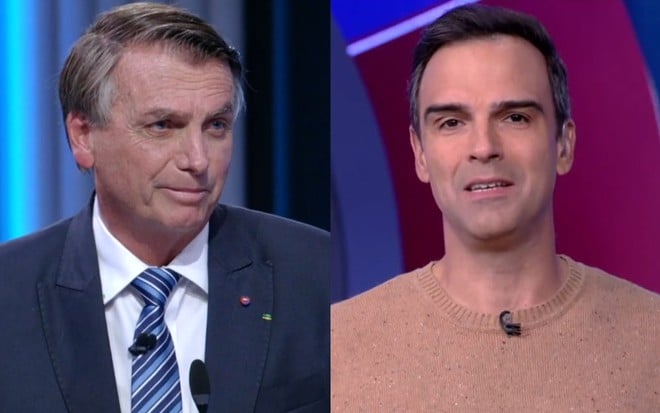 Montagem com Jair Bolsonaro (PL) e Tadeu Schmidt