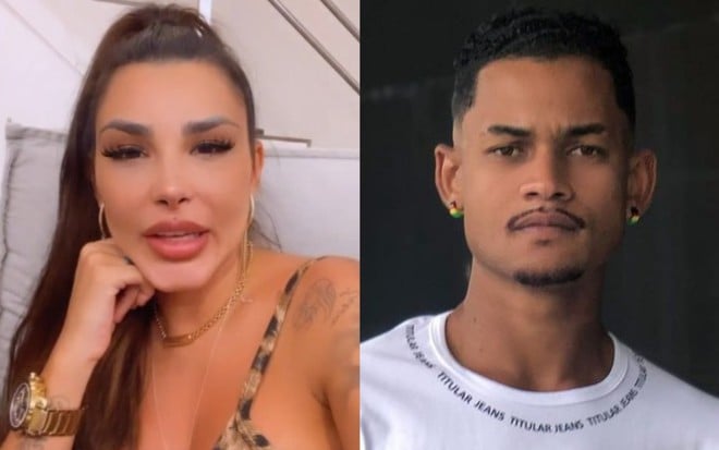 Na montagem: Jenny Miranda (à esquerda) e Gabriel Roza (à direita)