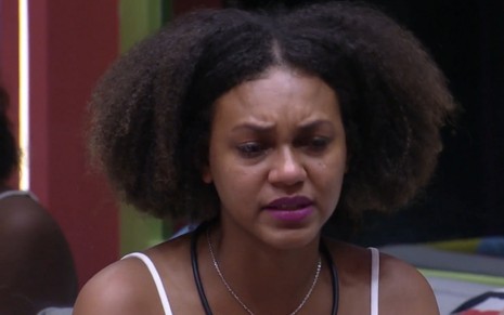 Jessilane Alves chora após formação de paredão falso no BBB 22