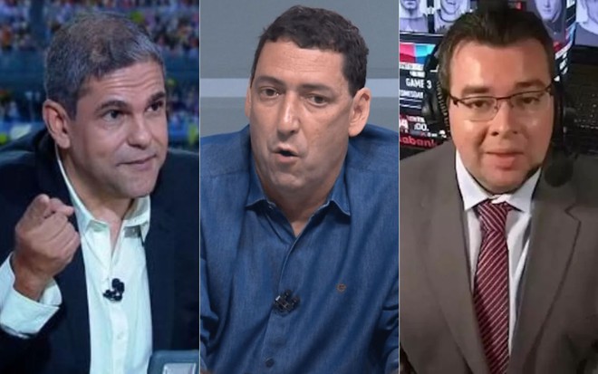 Montagem com imagens de João Guilherme, PVC e Rômulo Mendonça, da esquerda para a direita