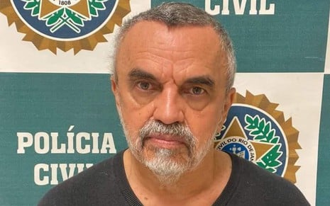 José Dumont em prisão pela Polícia Civil do Rio de Janeiro