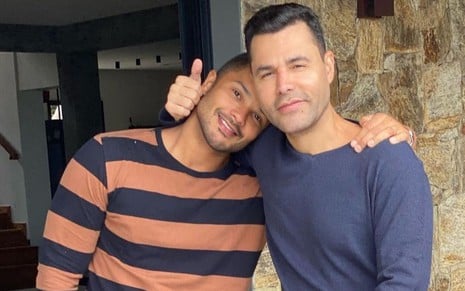 Junior Figueiredo e Rodrigo Sant'Anna em publicação para o Instagram em junho de 2020