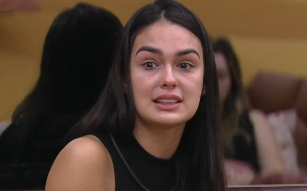 Foto de Larissa chorando no BBB 23