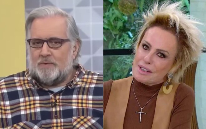 Montagem de fotos com Leão Lobo e Ana Maria Braga