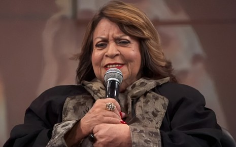 Leny Andrade no Conversa com Bial, em novembro de 2019