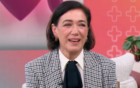 Lilia Cabral em entrevista ao Mais Você, na Globo