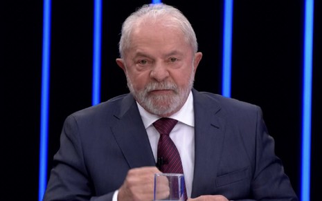 Luiz Inácio Lula da Silva em entrevista no Jornal Nacional, da Globo