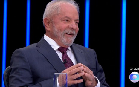 Lula durante entrevista ao Jornal Nacional