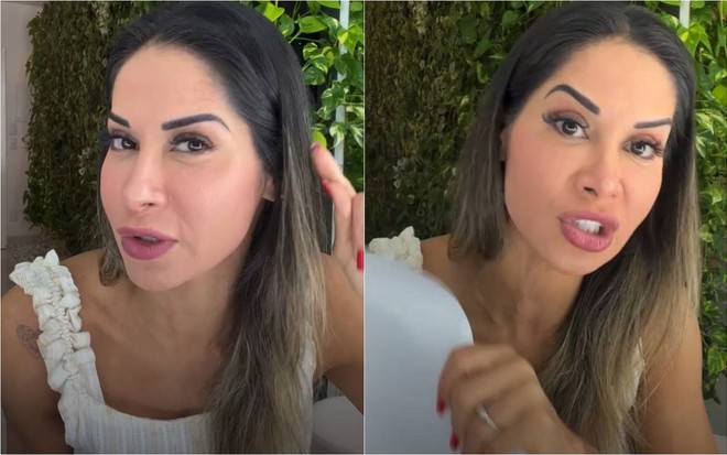 Montagem de fotos de Maíra Cardi