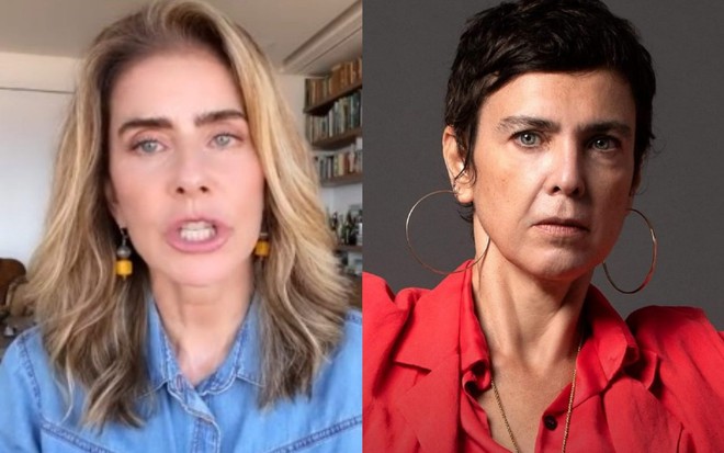 Maitê Proença (à esquerda) e Adriana Calcanhotto (à direita)