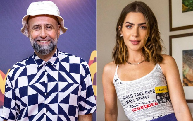 Mauro Mendonça Filho e Jade Picon em fotos de divulgação