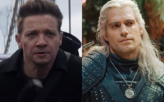 Montagem com Jeremy Renner e Henry Cavill