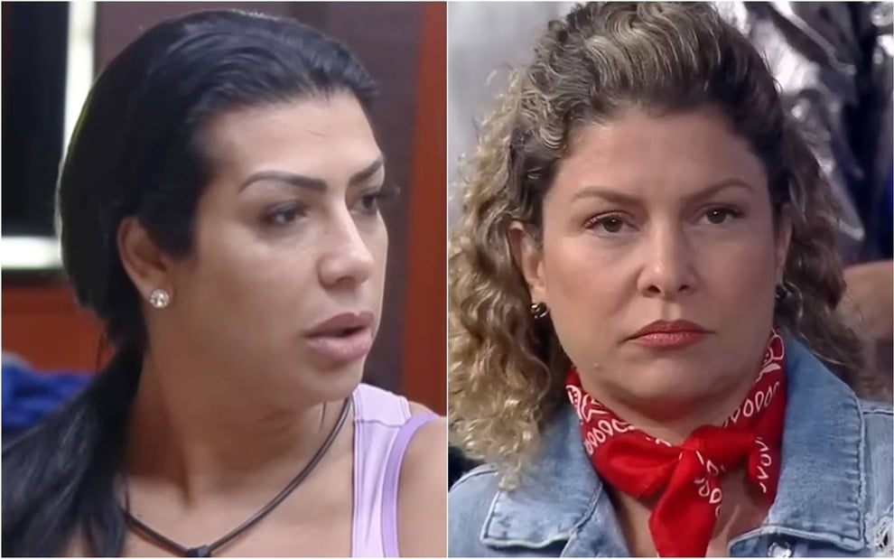 Montagem de fotos de Ellen Cardoso, a Moranguinho, e Bárbara Borges