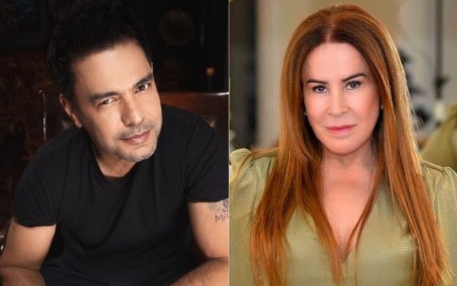 Montagem de fotos com Zezé Di Camargo e Zilu Godoi, que foram casados