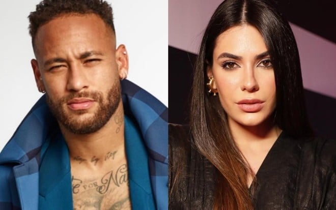 Na montagem: Neymar Jr. (à esquerda) e Jade Guimarães (à direita)