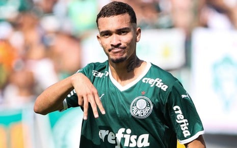 Ruan Ribeiro comemora gol do Palmeiras na final da Copinha