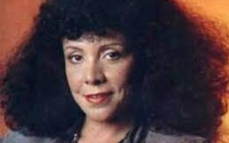 Ângela Leal caracterizada como Maria Bruaca na primeira versão da novela Pantanal (1990), na Manchete