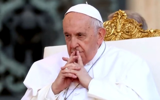 Papa Francisco durante evento no Vaticano