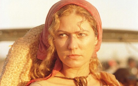 Patricia Pillar em O Rei do Gado caracterizada como a personagem Luana