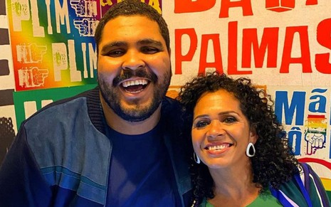 Paulo Vieira e Conceição Vieira em participação de programa