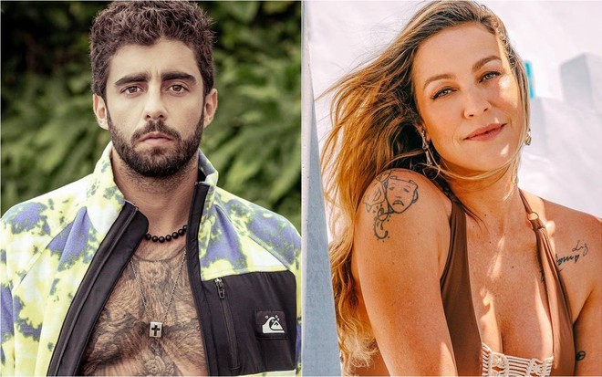 Montagem de fotos de Luana Piovani e Pedro Scooby