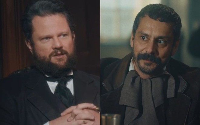 Montagem dos atores Selton Mello e Alexandre Nero