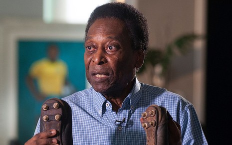 Edson Arantes do Nascimento, o Pelé, morreu: imagem de entrevista à Globo