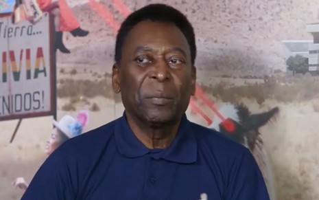 Pelé durante entrevista