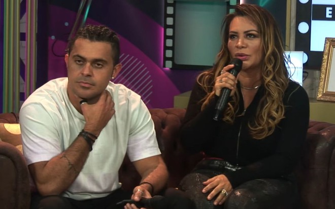 Imagem de Rod Bala e Márcia Fellipe na Live dos Eliminados