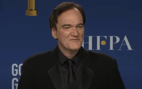 Quentin Tarantino em bate-papo com jornalistas após o Globo de Ouro 2020