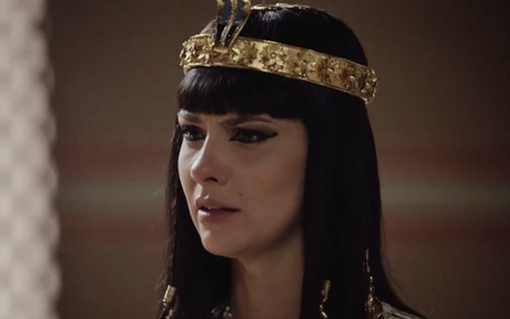A atriz Camila Rodrigues como a Nefertari de A Bíblia, novela da Record