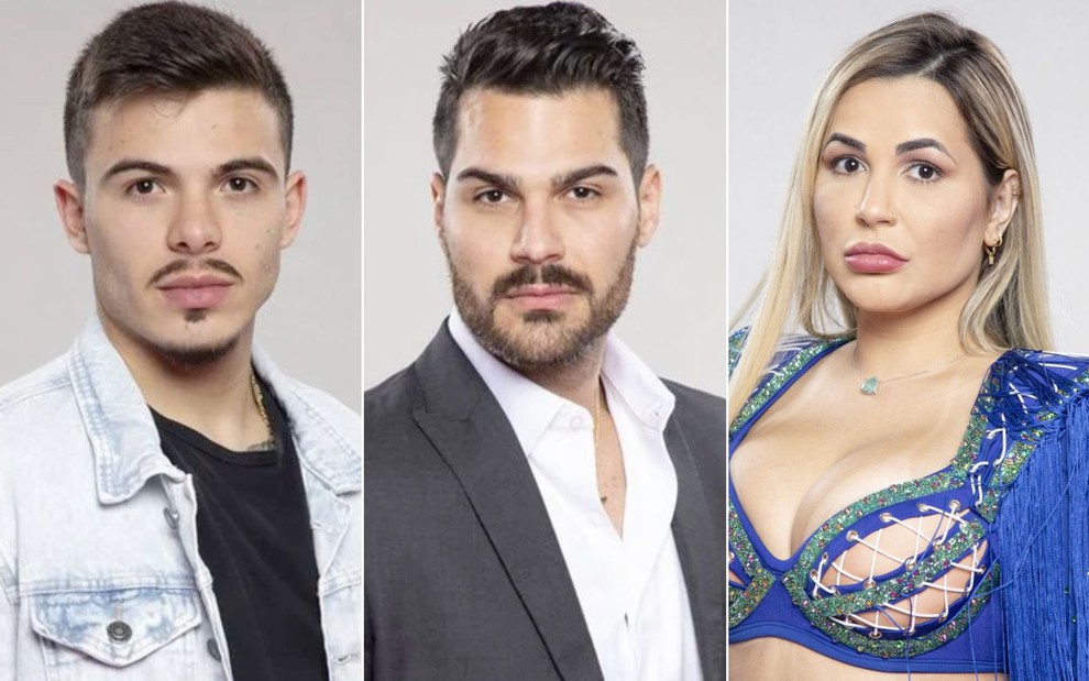 Montagem de fotos de Thomaz Costa, Shayan Haghbin e Deolane Bezerra