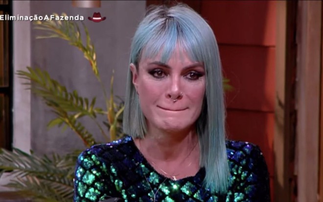 A participante de A Fazenda 13 Valentina Francavilla durante a roça de quinta-feira (18) na Record