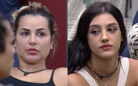 Montagem de fotos de Deolane e Bia