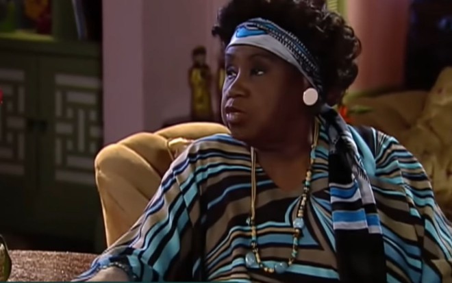 Marina Miranda em cena como Marisa em Os Mutantes (2008), na Record