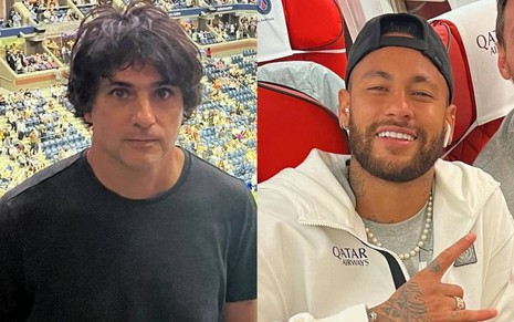 Guga Chacra e Neymar em fotos compartilhadas nas redes sociais