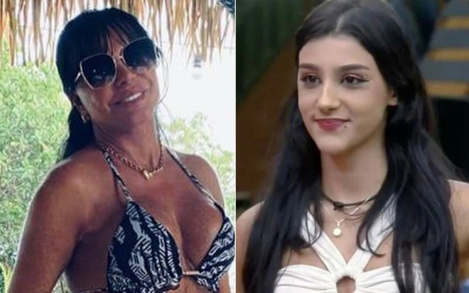 Bia Miranda em A Fazenda 2022; Gretchen em foto compartilhada no Instagram