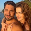 Renata Muller em foto compartilhada no Instagram; Victor Pecoraro com a atual namorada, Rayanne Morais