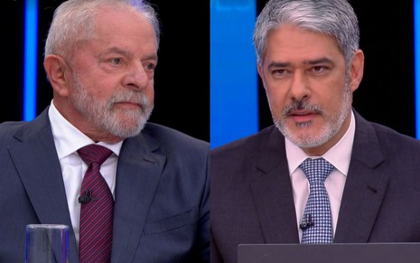 Luiz Inácio Lula da Silva é sabatinado por William Bonner no Jornal Nacional nesta quinta (25)