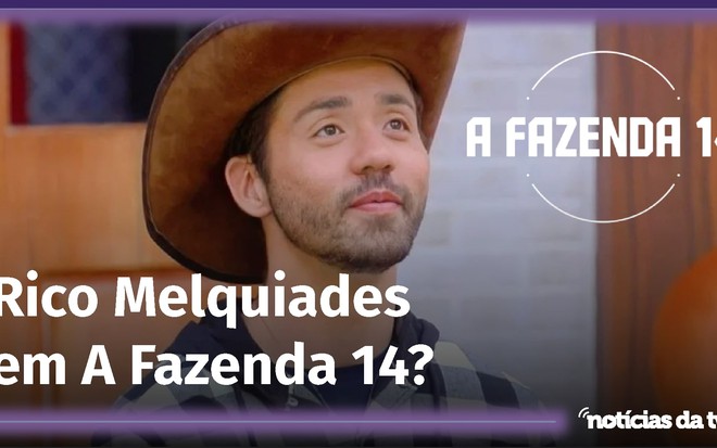 Rico Melquiades com chapéu de fazendeiro em A Fazenda 13