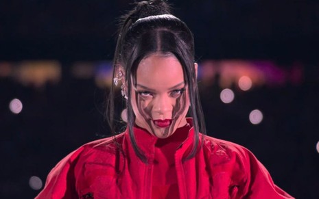 Rihanna durante show no Super Bowl 2023