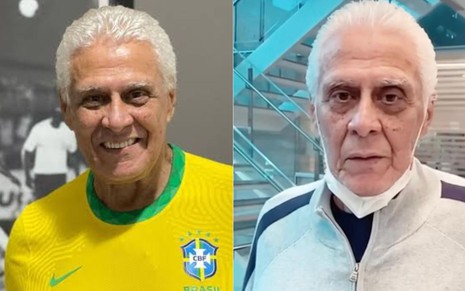 Roberto Dinamite, ex-jogador do Vasco e da Seleção Brasileira, em cama no hospital