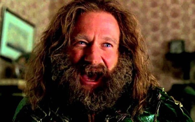 Robin Williams em cena de Jumanji
