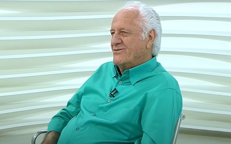 Rolando Boldrin durante entrevista para o Roda Viva