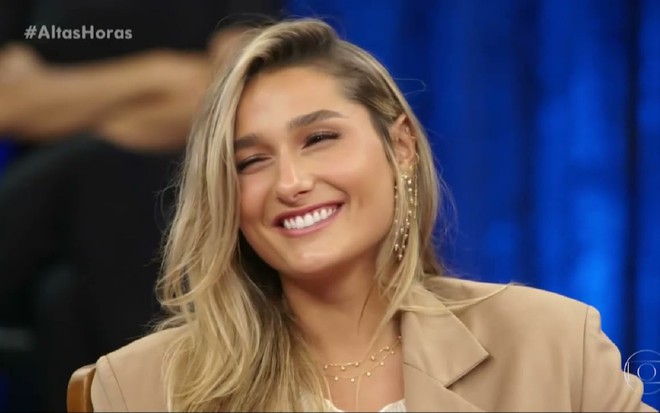 Sasha Meneghel em participação no Altas Horas, da Globo