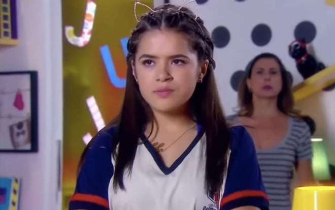 A atriz Maisa Silva na novela Carinha de Anjo, do SBT