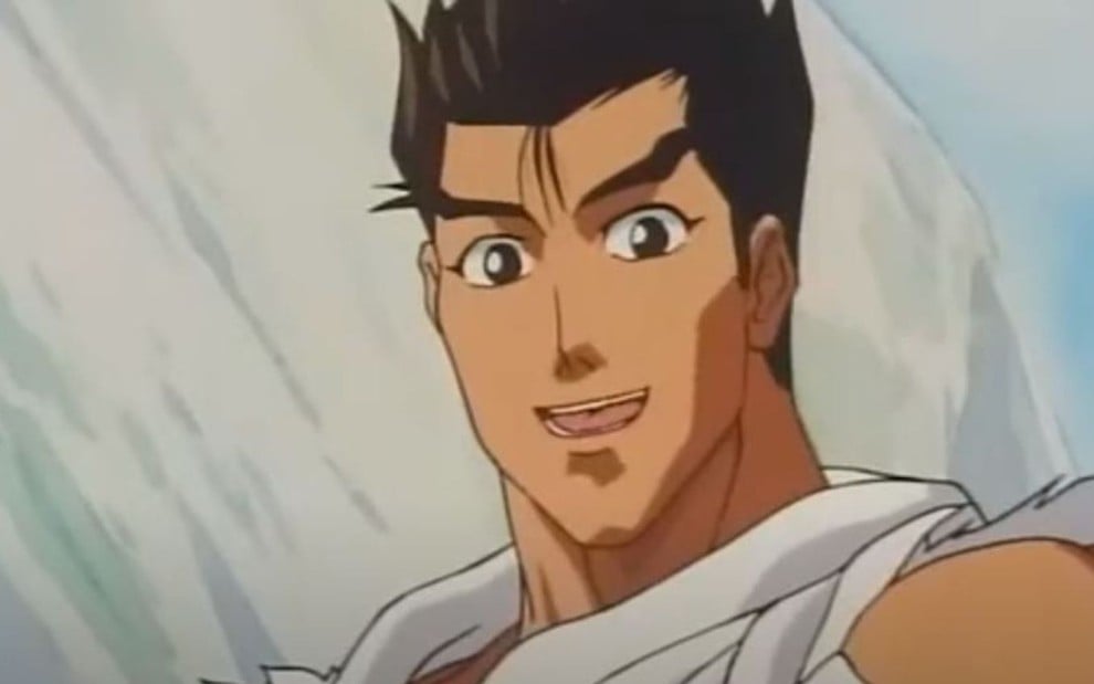 O personagem Ryu, protagonista do desenho animado Street Fighter II Victory