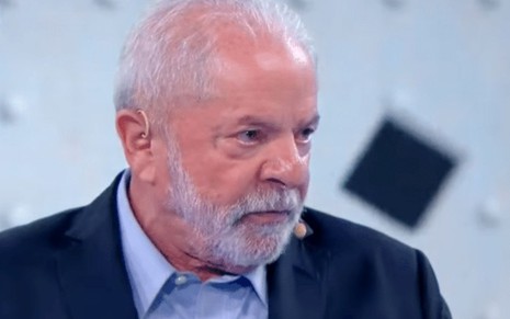 Foto de Lula em entrevista a Ratinho no SBT