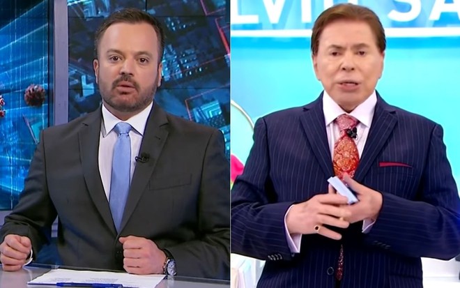 Montagem com Marcelo Torres e Silvio Santos